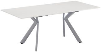 Vicco Esstisch Weiß/Grau 140 x 90 cm ausziehbar, Trill