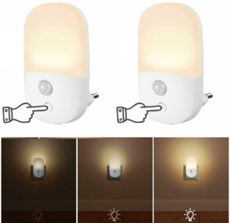 oyajia Nachtlicht LED Nachtlicht mit Bewegungsmelder, Einstellbar, Warmweiß