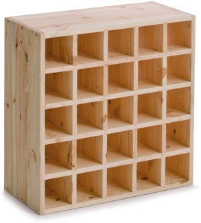 ZELLER Weinregal 13172 für 25 Flaschen, zertifiziertes Kiefernholz / Weinflaschen-Regalsystem