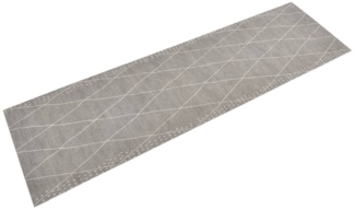 vidaXL Küchenteppich Waschbar Raute 45x150 cm Samt 136564