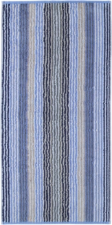 Cawö Handtücher Unique Stripes 944 11 Saphir 50 x 100 cm