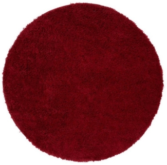 Tapiso Hochflor-Teppich ESSENCE, rund, Höhe: 40 mm, Wohnzimmer, Schlafzimmer, Hochflor, Einfarbig