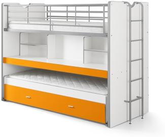 Vipack 'Bonny' Funktionsetagenbett weiß/orange