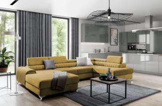 Wohnideebilder Lacante Gelb Ecksofas & Eckcouches CO-LAC-RT-45GO