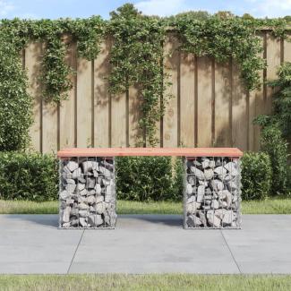 vidaXL Gartenbank aus Gabionen 103x31x42 cm Massivholz Douglasie 834330