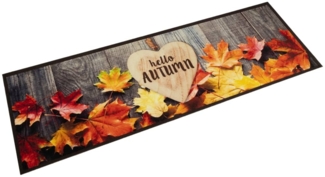 vidaXL Küchenteppich Waschbar Herbst 60x180 cm Samt 4005627