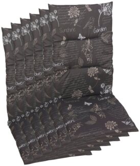 GO-DE Hochlehnerauflage Amalfi, (Set, 6 St), 118x48 cm