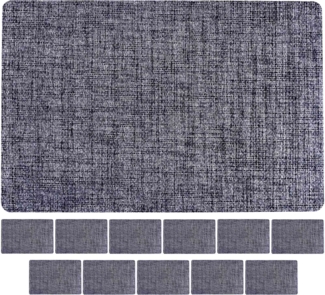 Ritzenhoff & Breker Linen Tischset 44 x 29 cm 12er Set - Graublau - DS