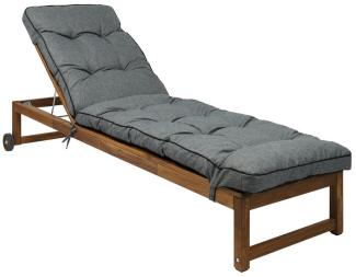 Bjird Liegenauflage Auflage für Gartenliege Hugo 201x55x8 cm, Auflagen für Deckchair, Polsterauflage für Sonnenliege - gesteppt