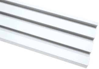 Gardinia Schiene für Flächenvorhang Atlanta weiß, 310 cm, 3-läufig