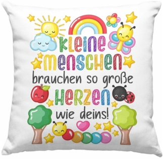 Trendation Dekokissen Trendation - Erzieherin Kissen Geschenk Danke Dankeschön Abschiedsgesc