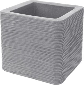 Kreher Pflanzkübel "Struktur Optik" 30x30x27 cm (Farbe wählbar)