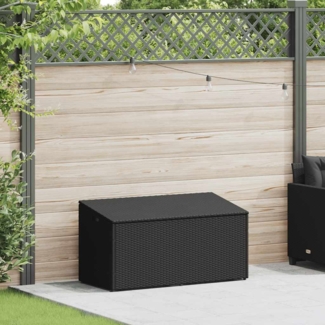 vidaXL Garten-Auflagenbox Schwarz 110x50x58 cm Poly Rattan 4104069