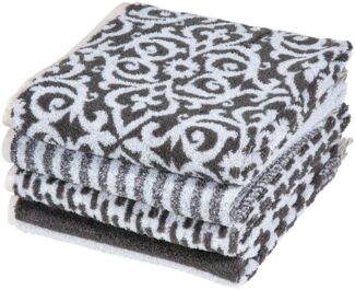 PAD Handtuch Set FAMILY, 50x100 cm, Frottee (8-St), Made in Europe, verschiedene Muster in einem Set, mit Fransen