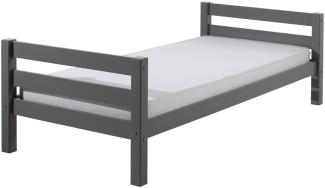 Vipack Einzelbett 'Pino' grau 90x200 cm