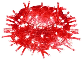 Merry 2024 Lichterkette LED Lichterkette Dekolicht,Weihnachtsbeleuchtung,LED Vorhang Licht, 8 Modi,10M/20M/30M/50M/100M,für Halloween,Party,Fensterdeko