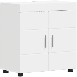 vidaXL Badezimmer Waschbecken Schrank TULUM Weiß 60 x 34 x 63 cm 880321