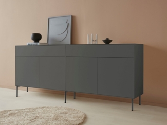 LeGer Home by Lena Gercke Sideboard Essentials (2 St), Breite: 224cm, MDF lackiert, Push-to-open-Funktion