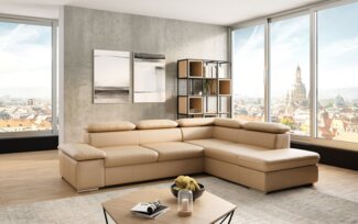 sit&more Ecksofa Valentine L-Form, B: 272 cm, mit Arm- & Kopfteilverstellung, optional mit Bettfunktion