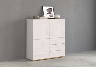 INOSIGN Highboard GARDA Highboard, Kommode, Schrank, Grifflos mit Push to Open (1 St), 3 Türen, 3 Schubladen, grifflos Breite 102 cm