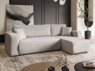 Lookway Ecksofa VESPO L – Moderne Wohnlandschaft in L-Form mit Schlaffunktion, 267 x 83 x 143 cm