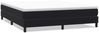vidaXL Boxspringbett ohne Matratze Schwarz 180x220 cm Samt 3315887
