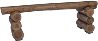 vidaXL Bank Natur 110 x 30 x 34 cm Massivholz Teak 42012361