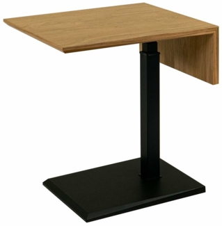 Beistelltisch höhenverstellbar Codi 55x57x47 Furnier Schwarz/Wildeiche