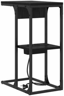 vidaXL Nachttisch Schwarze Eiche 41,5 x 26 x 60,5 cm Holzwerkstoff 859590