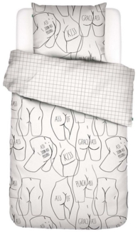 Covers & Co Bettwäsche Ass If, Perkal, 2 teilig, mit Graphik-Print