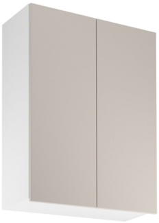 ROYAL24_MARKT Hängeschrank - Praktische Höhe für leichten Zugriff. (Küche Hängeschrank, 1-St, Premium - Sorento Weiß Beige - G80) Edles Design - Top Material - Hochwertig.