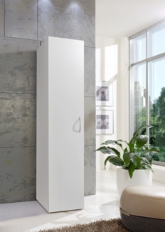 Wimex Mehrzweckschrank in WEISS mit einer Tür und 6 Einlegeböden (BxH: 45x185 cm)
