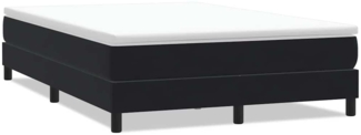 vidaXL Boxspringbett ohne Matratze Schwarz 160x220 cm Samt 3315881