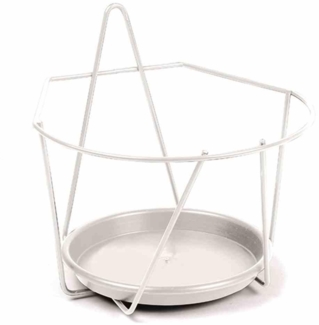 JARDIFER Wand-Blumentopfhalter Ø 22 cm, weiß