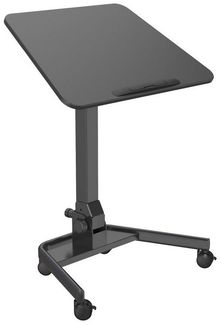 SVITA Schreibtisch JEJU, Stehpult, Mobil, Computertisch, Laptoptisch, Schwarz