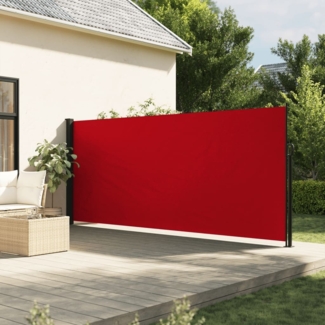 vidaXL Seitenmarkise Ausziehbar Rot 160x600 cm 4004522