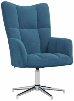 vidaXL Relaxsessel Blau Samt [328127]