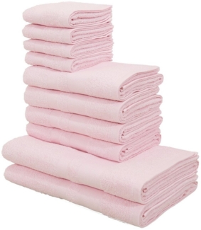 my home Handtuch Set Vanessa, 10-tlg Handtuch-Set, in Standard- und Premium-Qualität, weich, Walkfrottee (Set, 10-St), 100% Baumwolle, Duschtücher, Handtücher, Gästetücher, mit Bordüre
