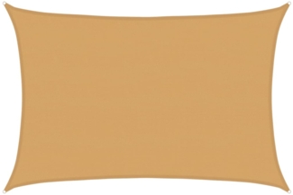 vidaXL Sonnensegel 160 g/m² Rechteckig Sandfarben 5x7 m HDPE 4002049