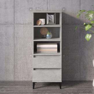 vidaXL Highboard Betongrau 40 x 36 x 110 cm Holzwerkstoff [821248]