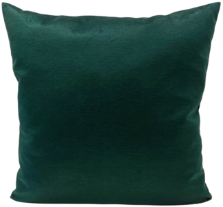 RoKo-Textilien Kissenbezug Kissenbezug »Kissenhülle 100% Polyester Samt Velvet Flaschengrün, mit Reißverschluss