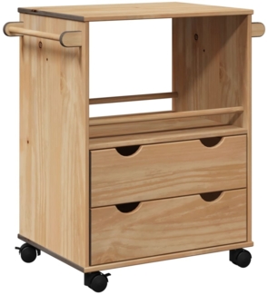 vidaXL Küchenwagen OTTA 59x45x80 cm Massivholz Kiefer 4013465
