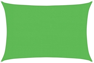 vidaXL Sonnensegel 160 g/m² Hellgrün 3x5 m HDPE 311294