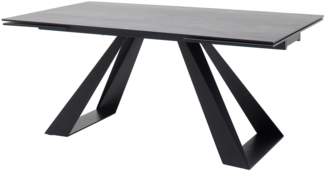 Auszugtisch vito Crowd , Schwarz , 180 x 77 x 90 cm
