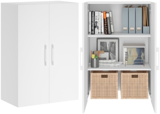 Bellamio 'Apol' Mehrzweckschrank, weiß, 88 x 33 x 60 cm, mit 2 Türen