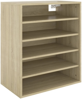 vidaXL Schuhschrank Sonoma-Eiche 60x35x70 cm Holzwerkstoff 808939