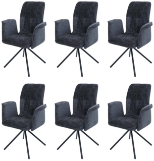 MCW Esszimmerstuhl MCW-N99 (Set, 6 St), Angenehm weiche Polsterung, Mit Fußbodenschonern