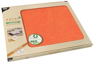 60 Tischsets, stoffähnlich, PV-Tissue "ROYAL Collection Plus" 30 cm x 40 cm nektarine