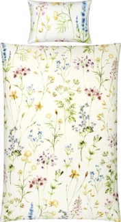 Erwin Müller Bettwäsche Bettwäsche, Mako-Satin, 2 teilig, Schweizer Premium-Satin Blumen