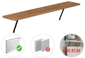 ibonto Ablageregal Heizkörperregal ohne Bohren Ablage für Wohnzimmer, Bad, Küche